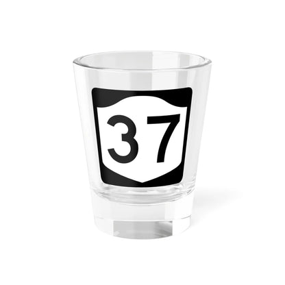 NY-37 (New York) (Road Sign) Shot Glass 1.5oz 1.5oz - Go Mug Yourself
