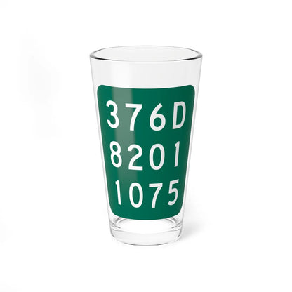 NY-376D (New York) (Road Sign) Pint Glss 16oz 16oz - Go Mug Yourself
