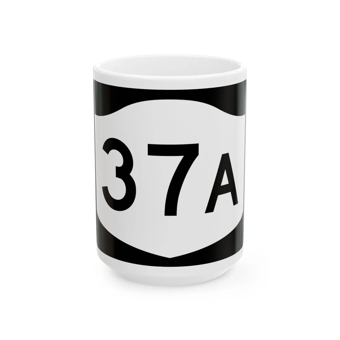 NY-37A (New York) (Road Sign) White Coffee Mug 15oz - Go Mug Yourself