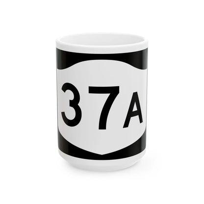NY-37A (New York) (Road Sign) White Coffee Mug 15oz - Go Mug Yourself