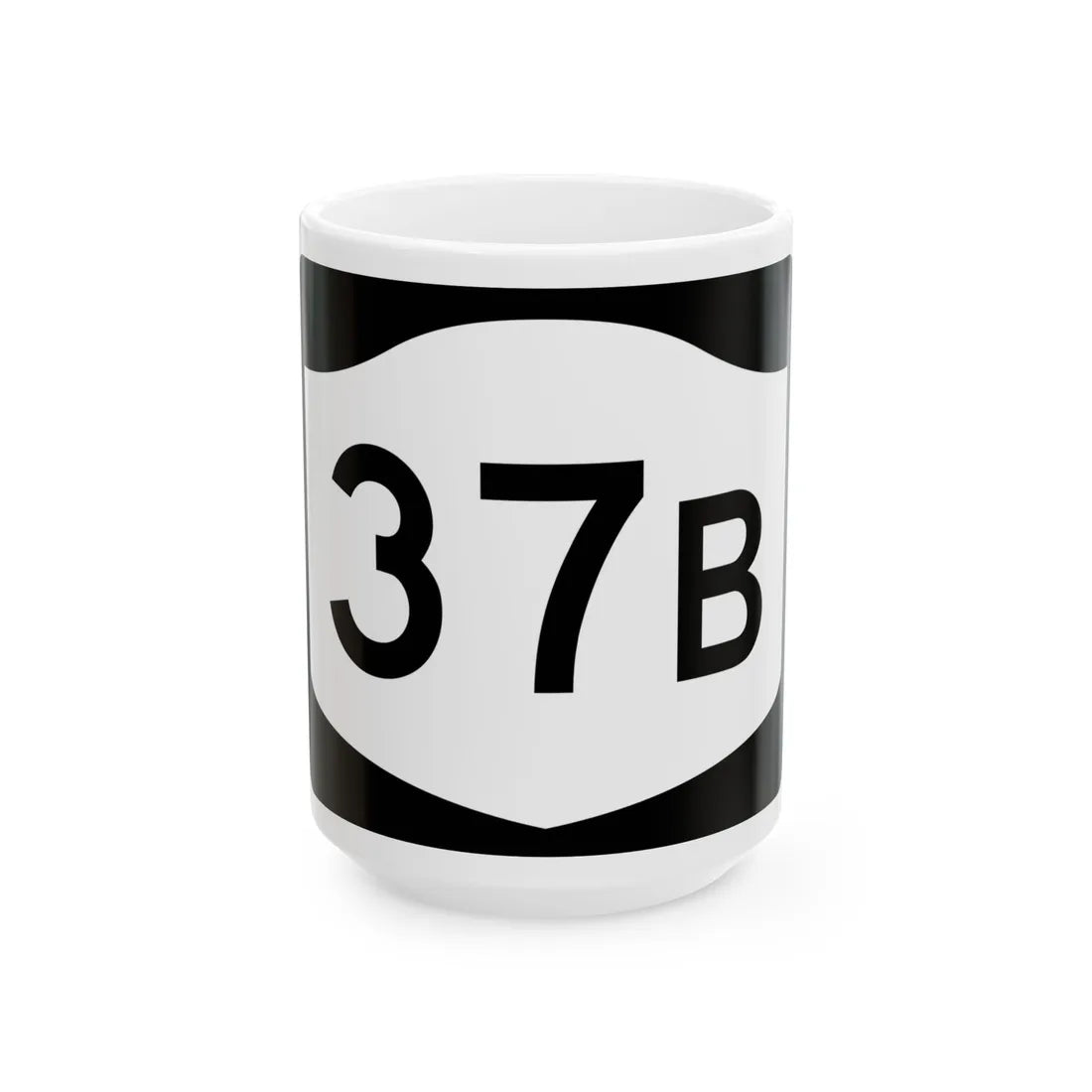 NY-37B (New York) (Road Sign) White Coffee Mug 15oz - Go Mug Yourself