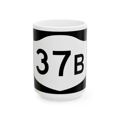 NY-37B (New York) (Road Sign) White Coffee Mug 15oz - Go Mug Yourself