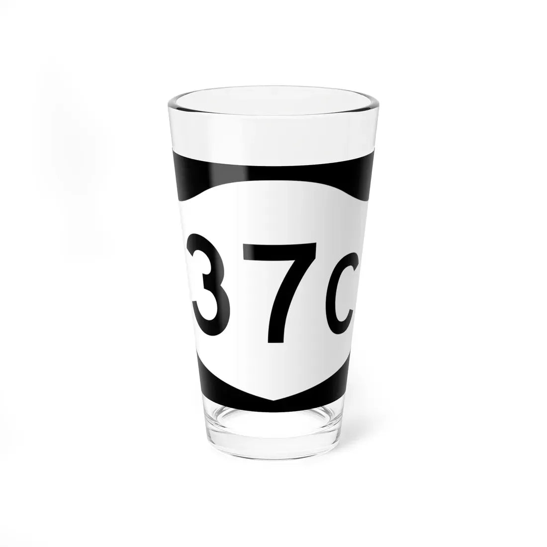 NY-37C (New York) (Road Sign) Pint Glass 16oz 16oz - Go Mug Yourself