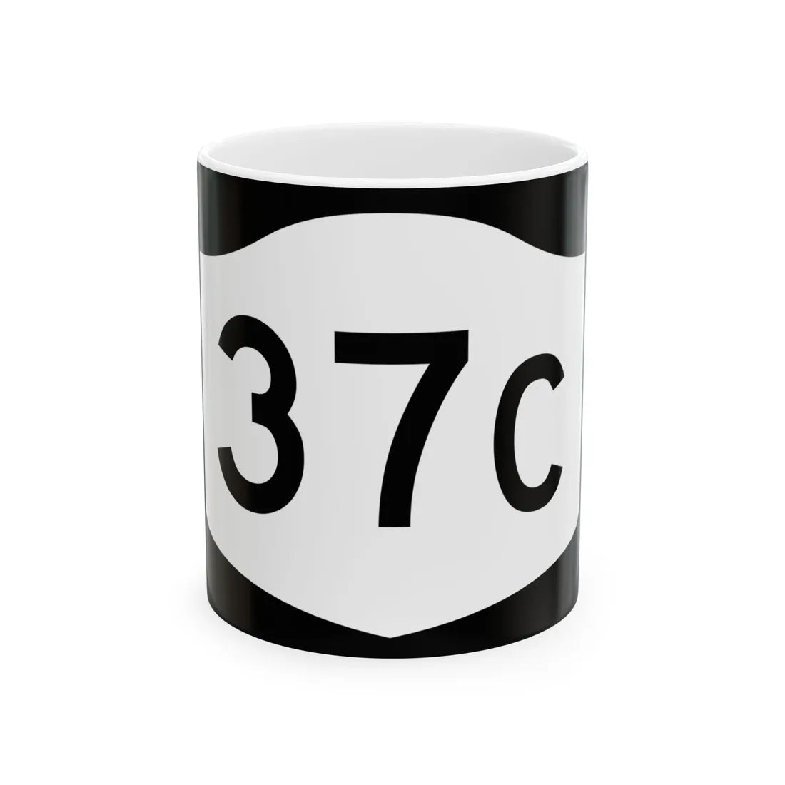 NY-37C (New York) (Road Sign) White Coffee Mug 11oz - Go Mug Yourself