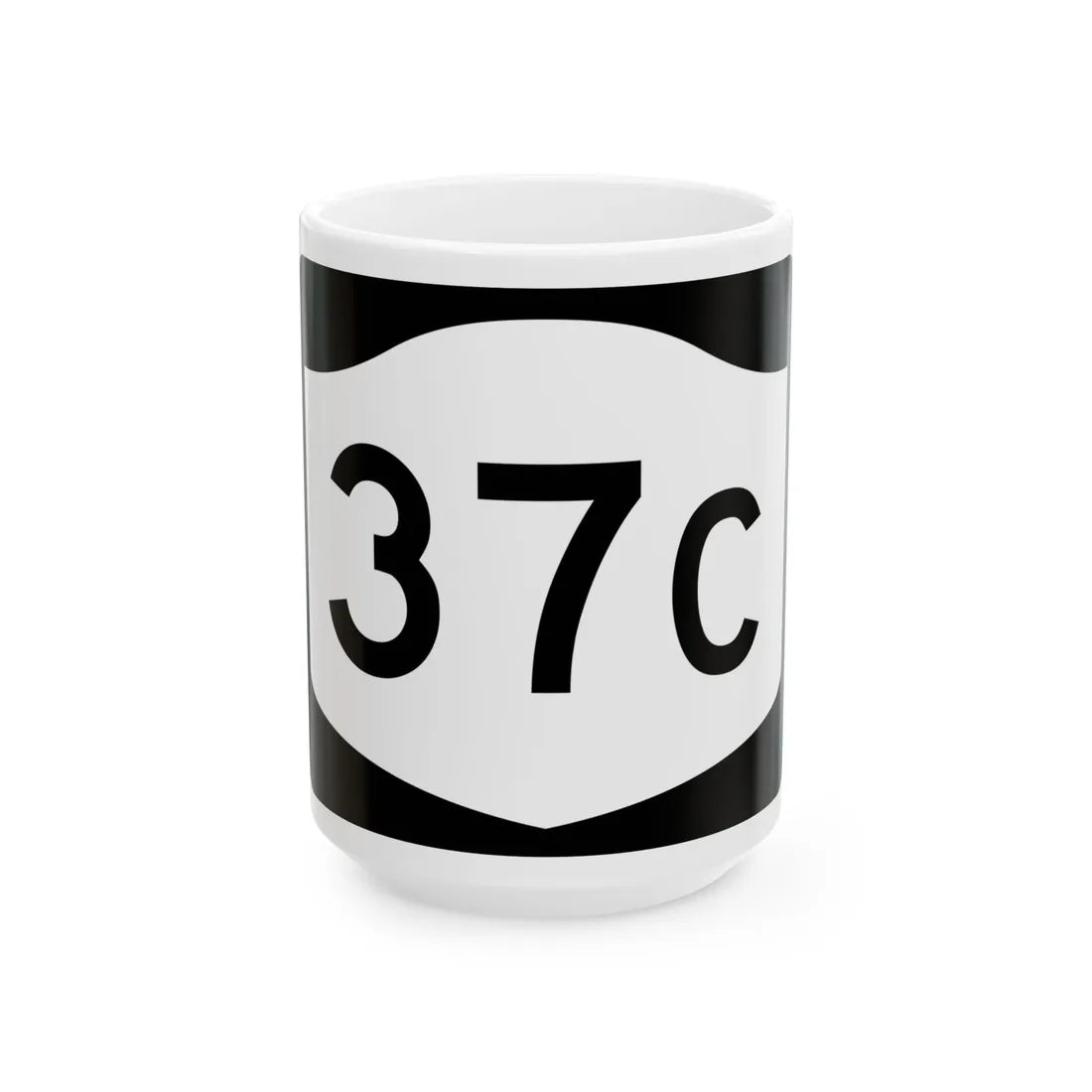 NY-37C (New York) (Road Sign) White Coffee Mug 15oz - Go Mug Yourself