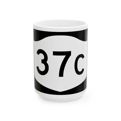 NY-37C (New York) (Road Sign) White Coffee Mug 15oz - Go Mug Yourself