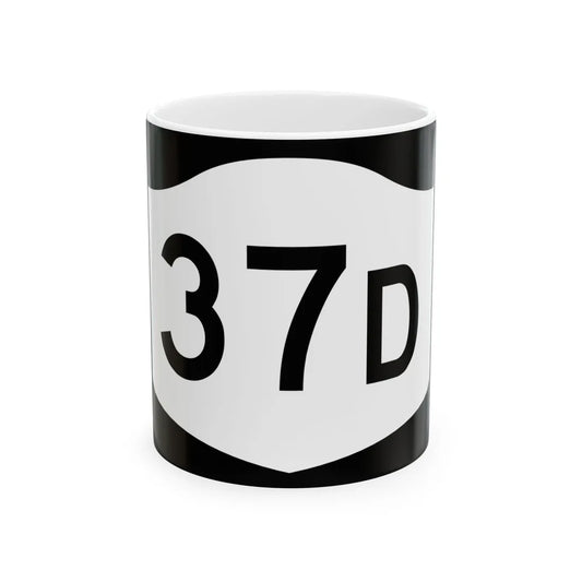 NY-37D (New York) (Road Sign) White Coffee Mug 11oz - Go Mug Yourself