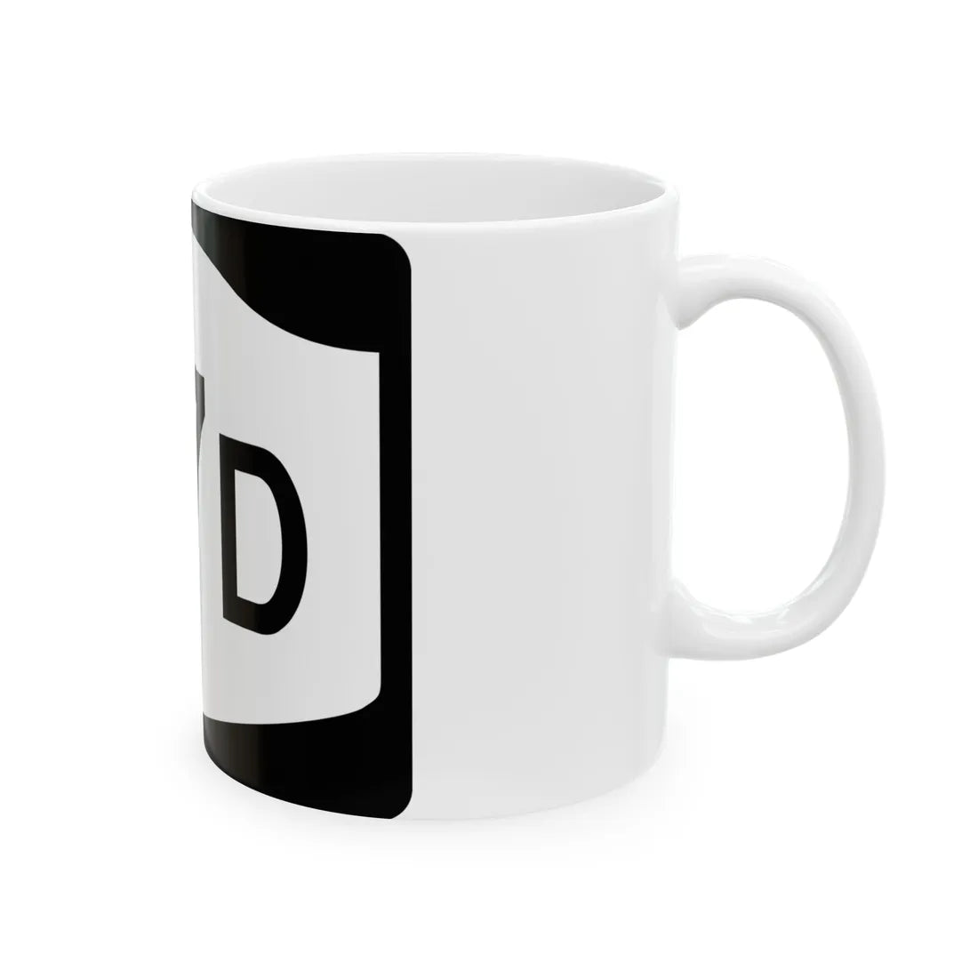 NY-37D (New York) (Road Sign) White Coffee Mug - Go Mug Yourself