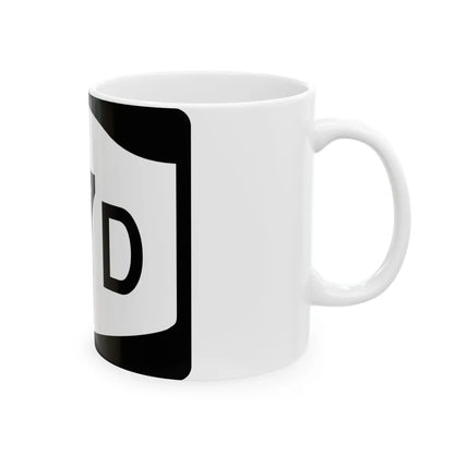 NY-37D (New York) (Road Sign) White Coffee Mug - Go Mug Yourself