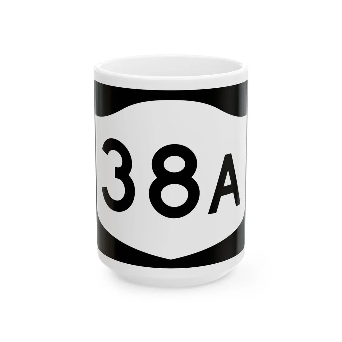NY-38A (New York) (Road Sign) White Coffee Mug 15oz - Go Mug Yourself