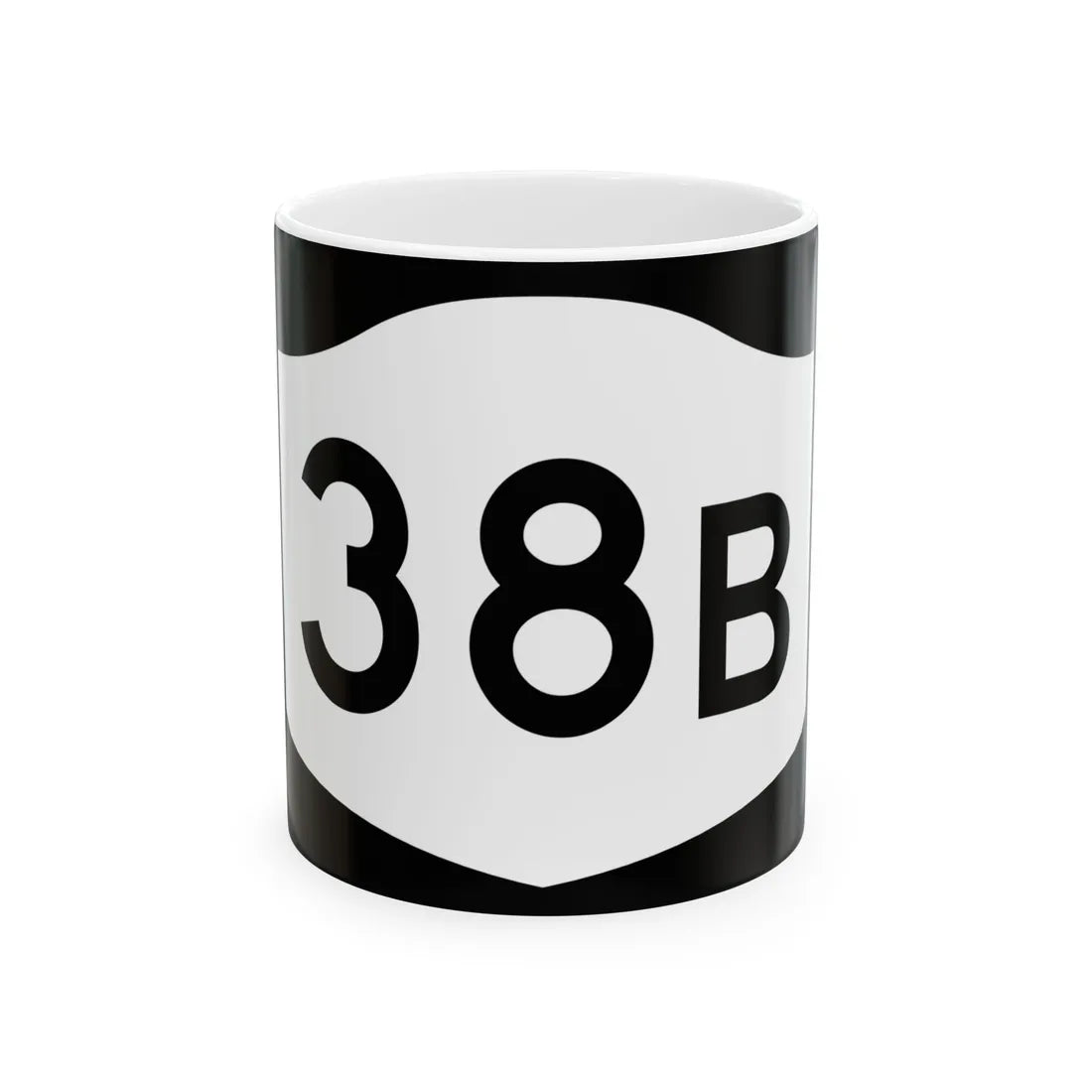 NY-38B (New York) (Road Sign) White Coffee Mug 11oz - Go Mug Yourself
