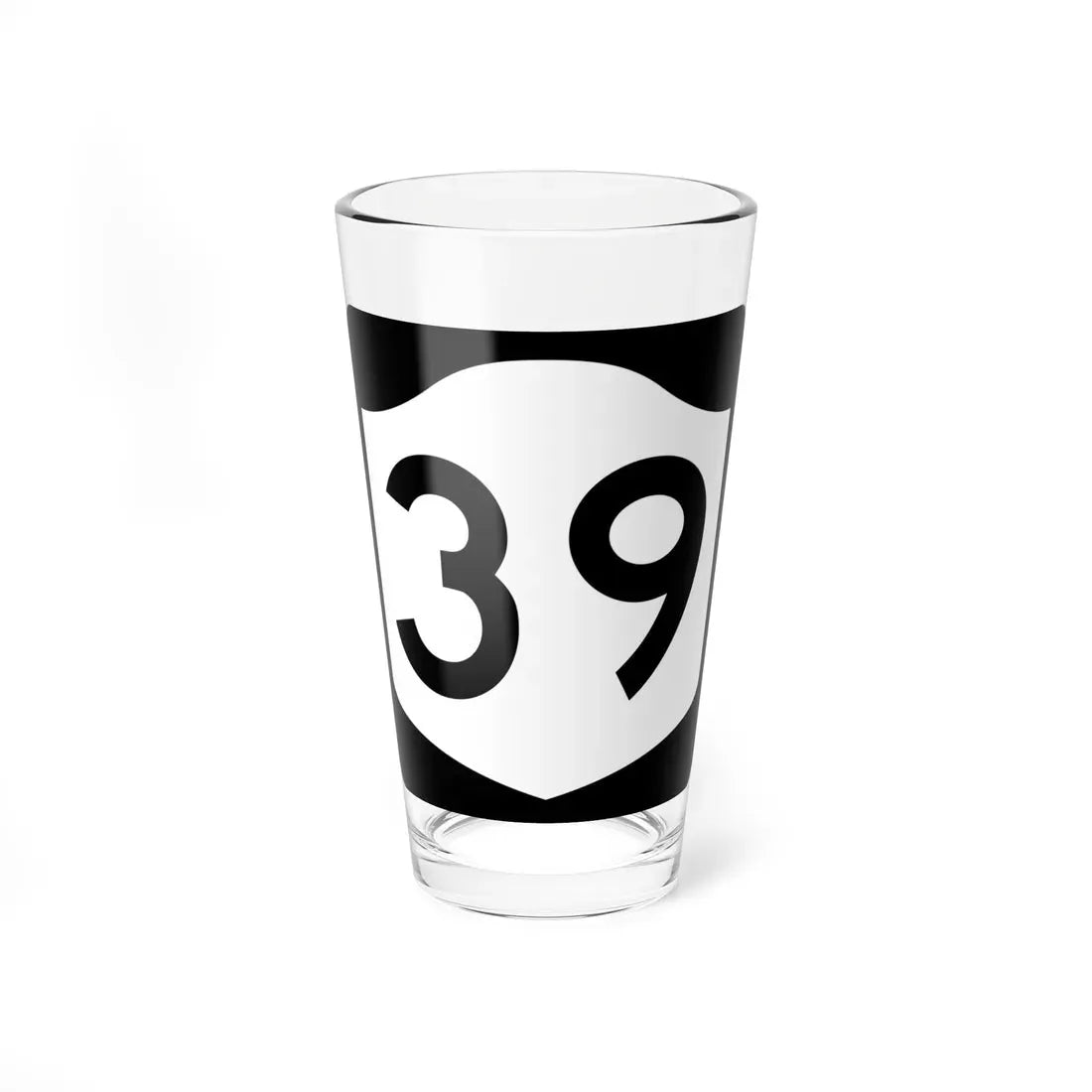 NY-39 (New York) (Road Sign) Pint Glass 16oz 16oz - Go Mug Yourself
