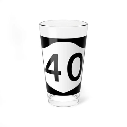 NY-40 (New York) (Road Sign) Pint Glss 16oz 16oz - Go Mug Yourself