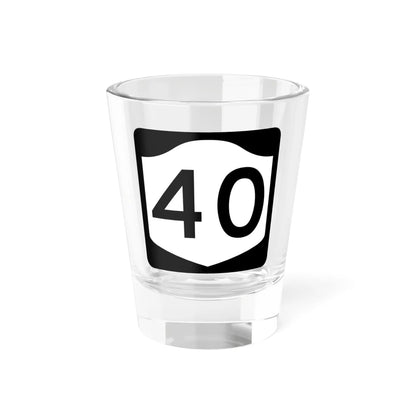 NY-40 (New York) (Road Sign) Shot Glass 1.5oz 1.5oz - Go Mug Yourself