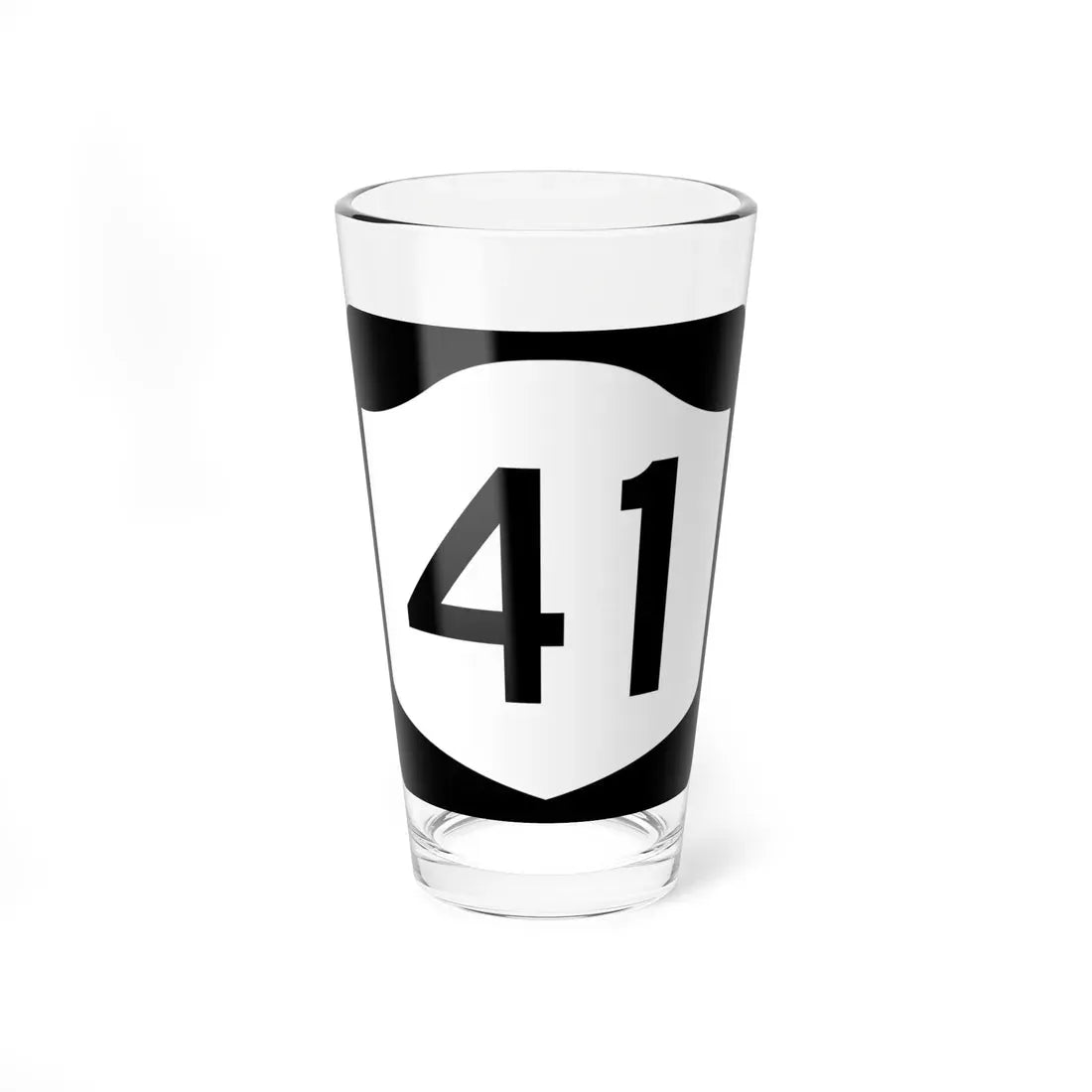 NY-41 (New York) (Road Sign) Pint Glass 16oz 16oz - Go Mug Yourself