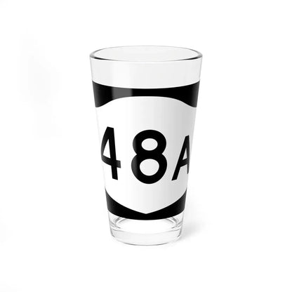 NY-48A (New York) (Road Sign) Pint Glass 16oz 16oz - Go Mug Yourself