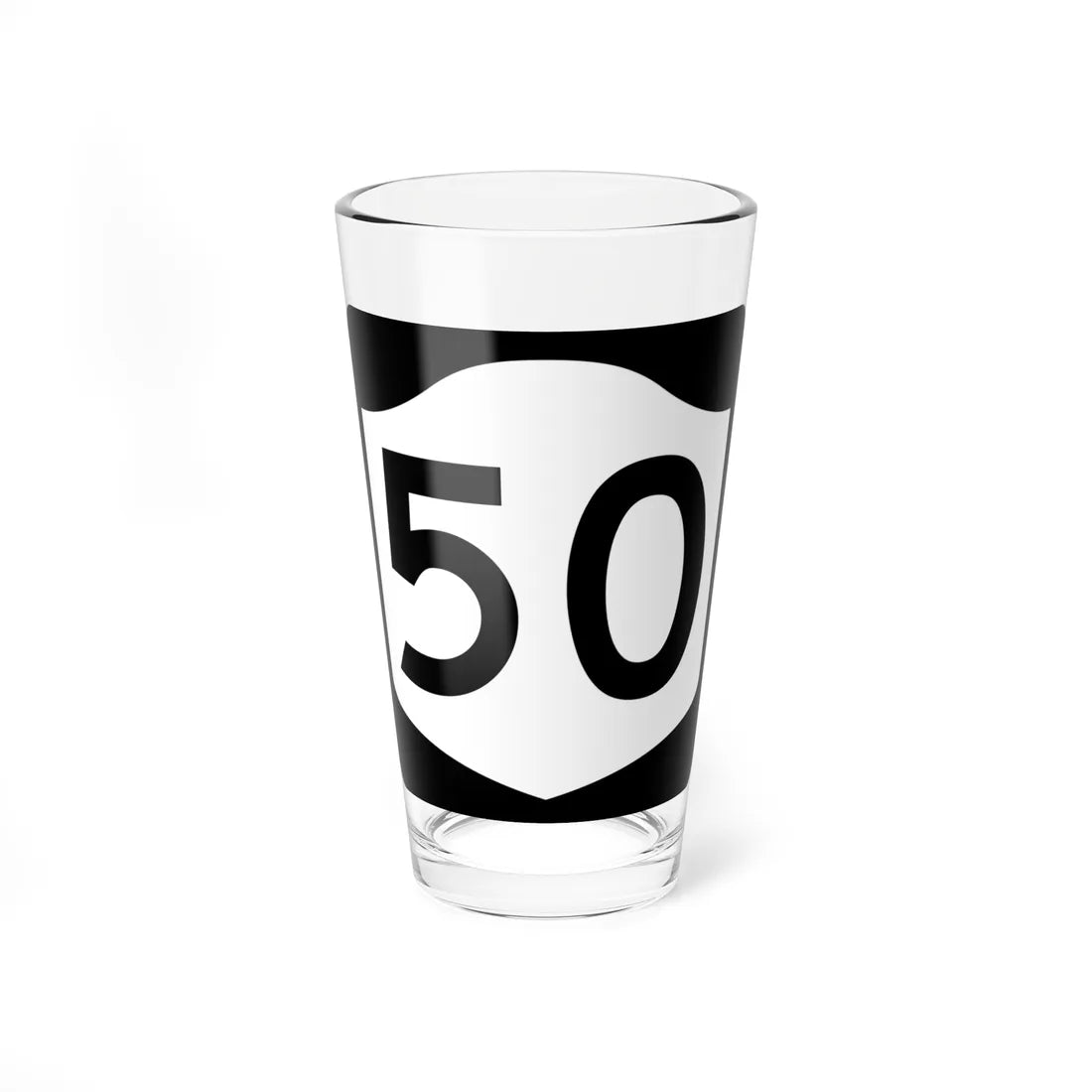 NY-50 (New York) (Road Sign) Pint Glass 16oz 16oz - Go Mug Yourself