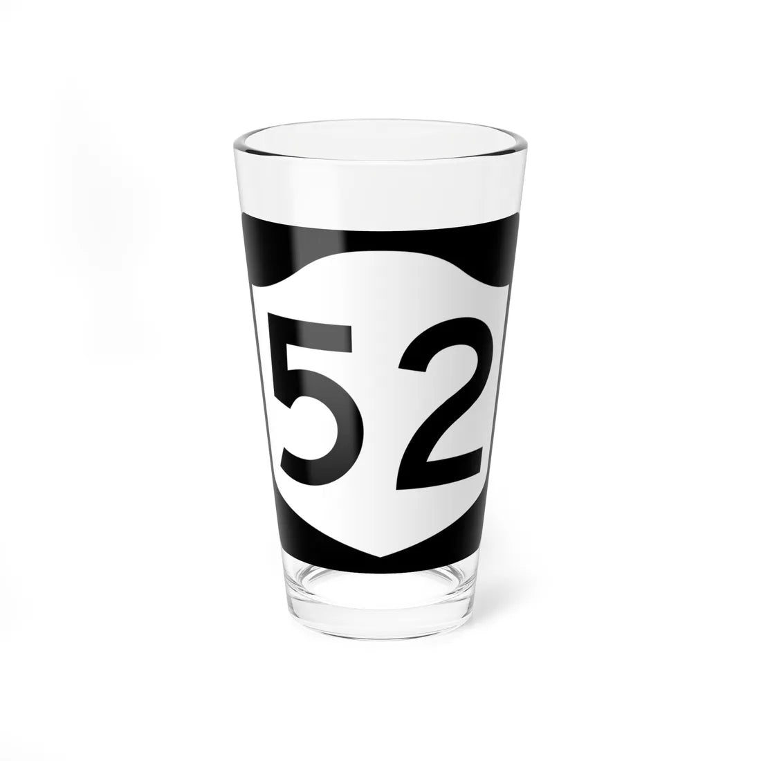 NY-52 (New York) (Road Sign) Pint Glass 16oz 16oz - Go Mug Yourself