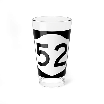 NY-52 (New York) (Road Sign) Pint Glass 16oz 16oz - Go Mug Yourself