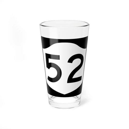 NY-52 (New York) (Road Sign) Pint Glass 16oz 16oz - Go Mug Yourself