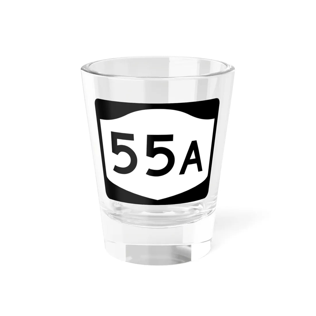 NY-55A (New York) (Road Sign) Shot Glass 1.5oz 1.5oz - Go Mug Yourself