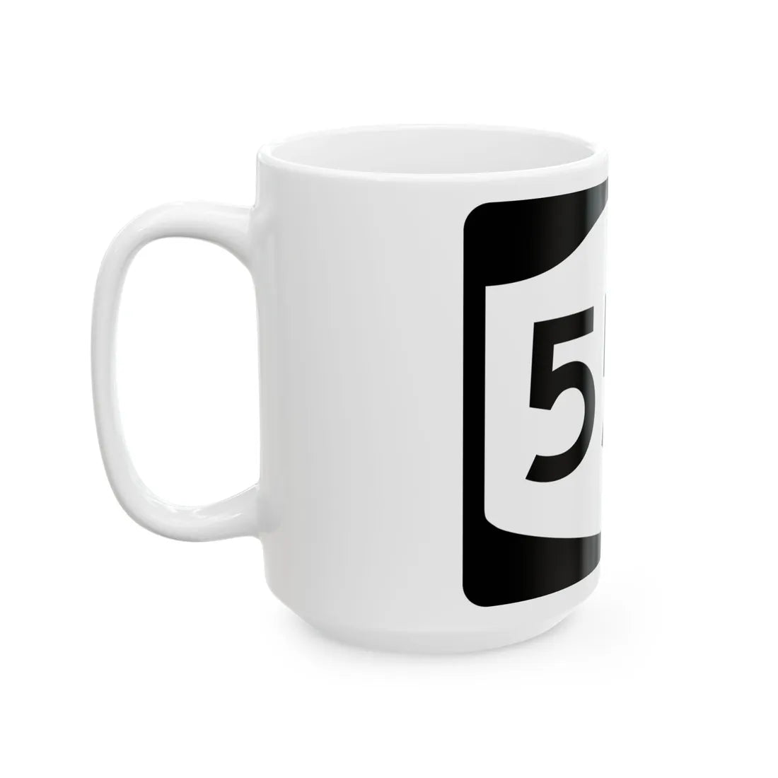 NY-55A (New York) (Road Sign) White Coffee Mug - Go Mug Yourself