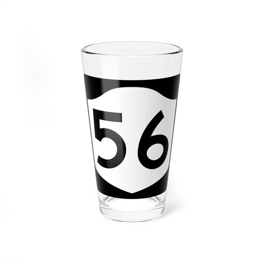 NY-56 (New York) (Road Sign) Pint Glss 16oz 16oz - Go Mug Yourself