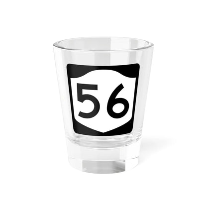 NY-56 (New York) (Road Sign) Shot Glass 1.5oz 1.5oz - Go Mug Yourself