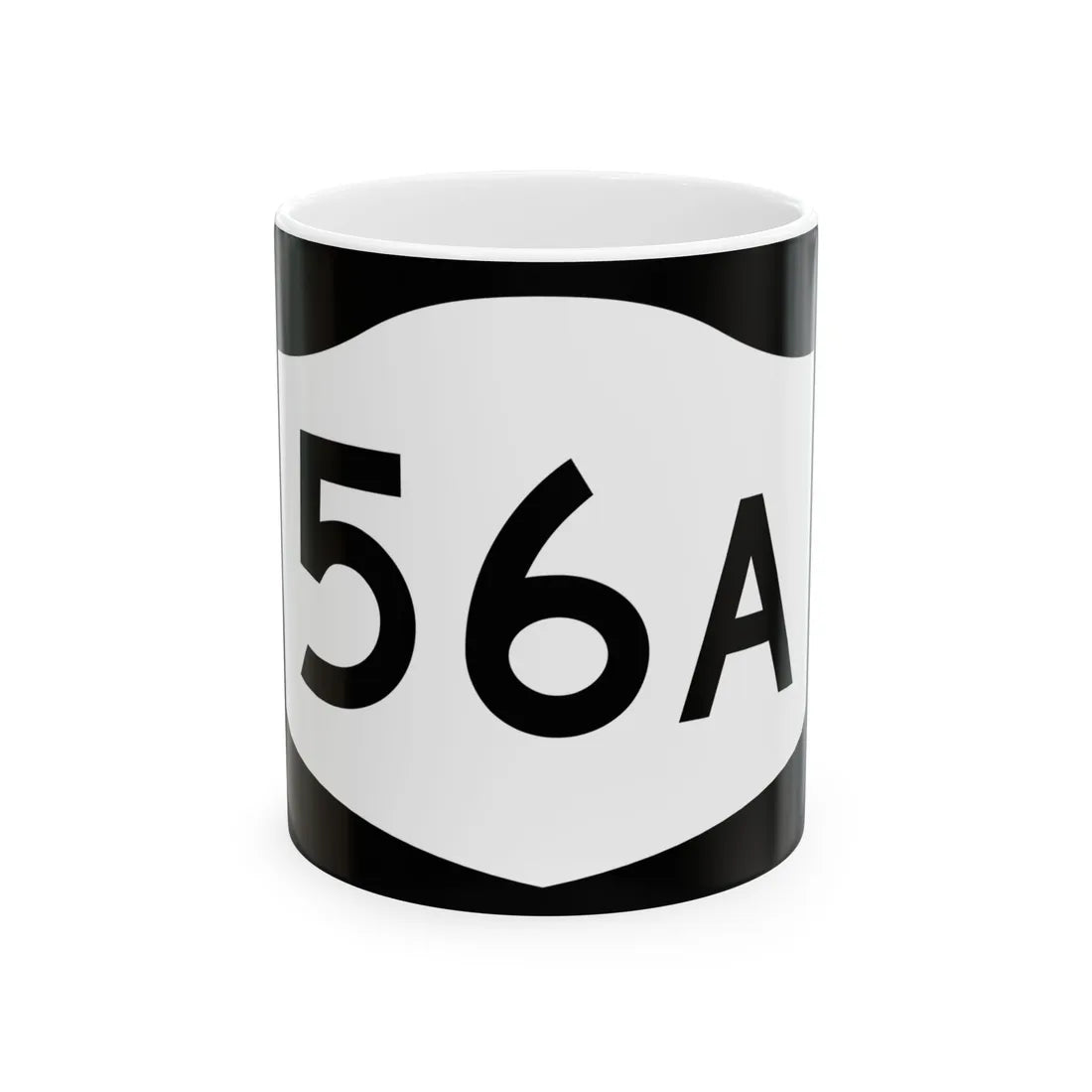 NY-56A (New York) (Road Sign) White Coffee Mug 11oz - Go Mug Yourself