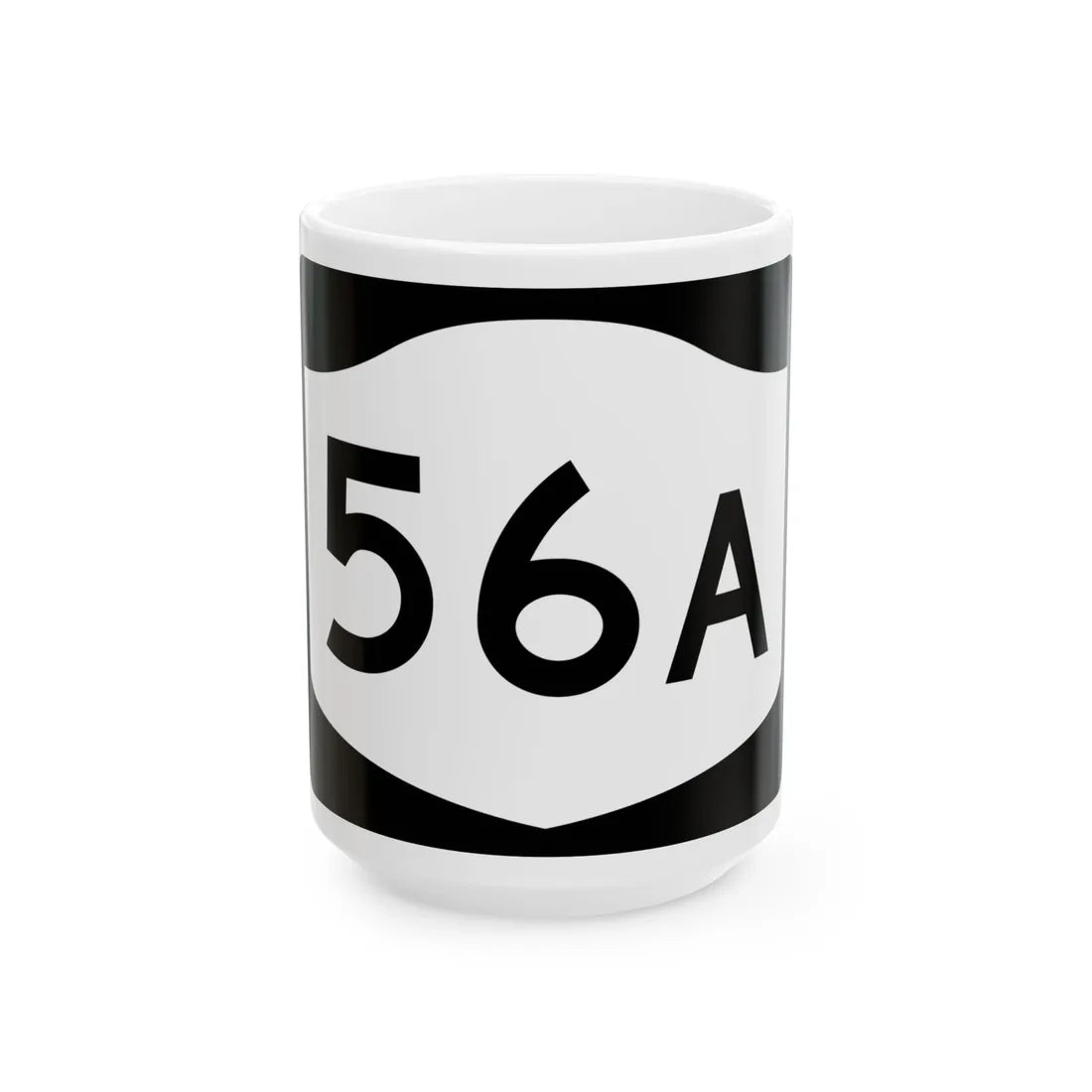NY-56A (New York) (Road Sign) White Coffee Mug 15oz - Go Mug Yourself