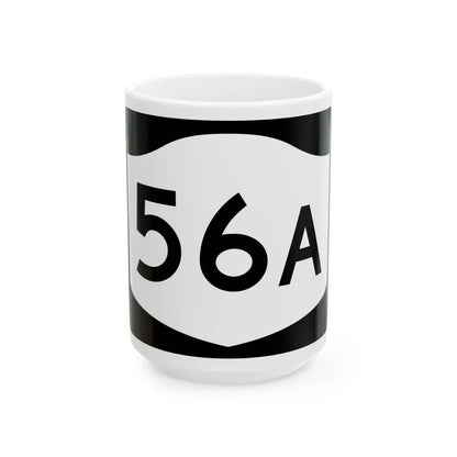 NY-56A (New York) (Road Sign) White Coffee Mug 15oz - Go Mug Yourself