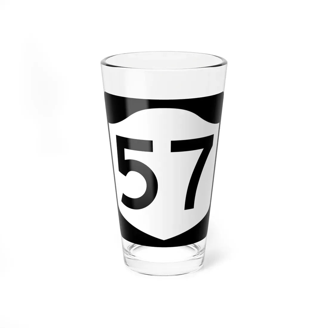 NY-57 (New York) (Road Sign) Pint Glass 16oz 16oz - Go Mug Yourself