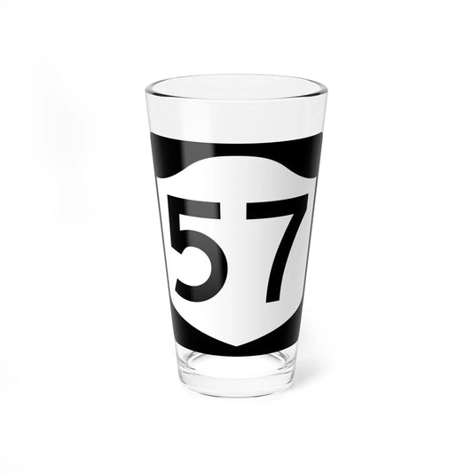 NY-57 (New York) (Road Sign) Pint Glss 16oz 16oz - Go Mug Yourself