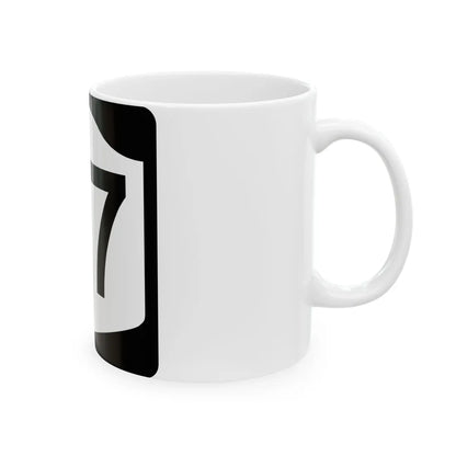 NY-57 (New York) (Road Sign) White Coffee Mug - Go Mug Yourself