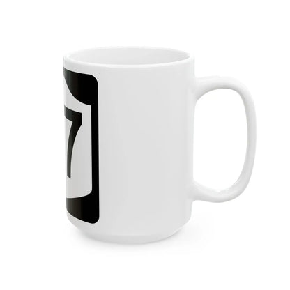 NY-57 (New York) (Road Sign) White Coffee Mug - Go Mug Yourself