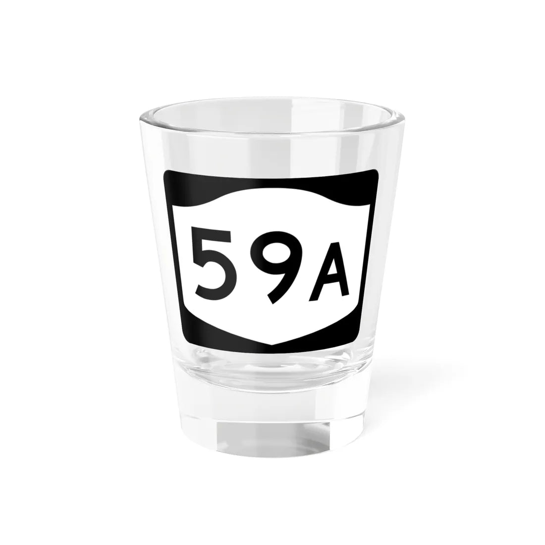 NY-59A (New York) (Road Sign) Shot Glass 1.5oz 1.5oz - Go Mug Yourself