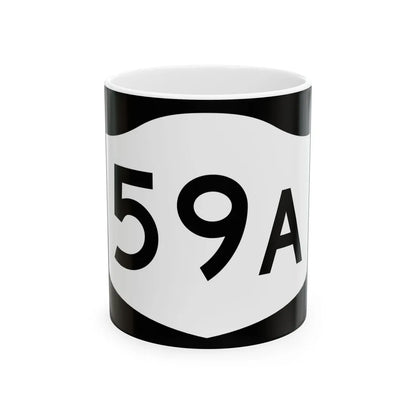 NY-59A (New York) (Road Sign) White Coffee Mug 11oz - Go Mug Yourself