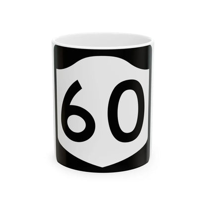 NY-60 (New York) (Road Sign) White Coffee Mug 11oz - Go Mug Yourself