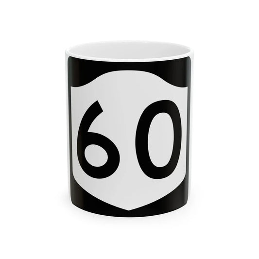 NY-60 (New York) (Road Sign) White Coffee Mug 11oz - Go Mug Yourself
