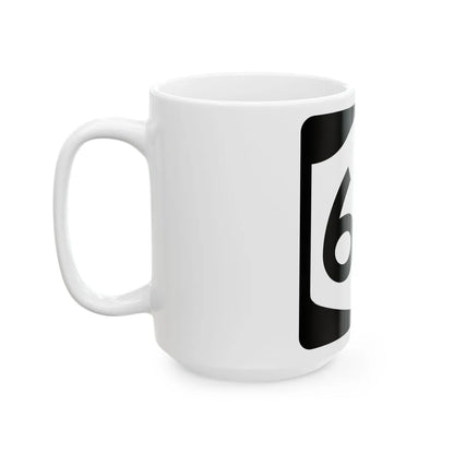 NY-60 (New York) (Road Sign) White Coffee Mug - Go Mug Yourself