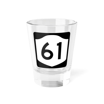 NY-61 (New York) (Road Sign) Shot Glass 1.5oz 1.5oz - Go Mug Yourself