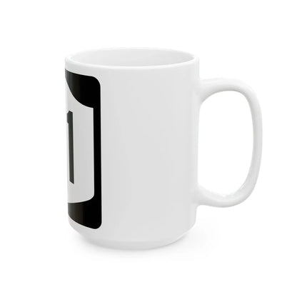 NY-61 (New York) (Road Sign) White Coffee Mug - Go Mug Yourself