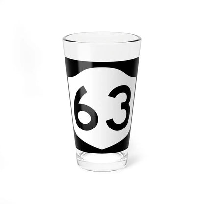 NY-63 (New York) (Road Sign) Pint Glass 16oz 16oz - Go Mug Yourself