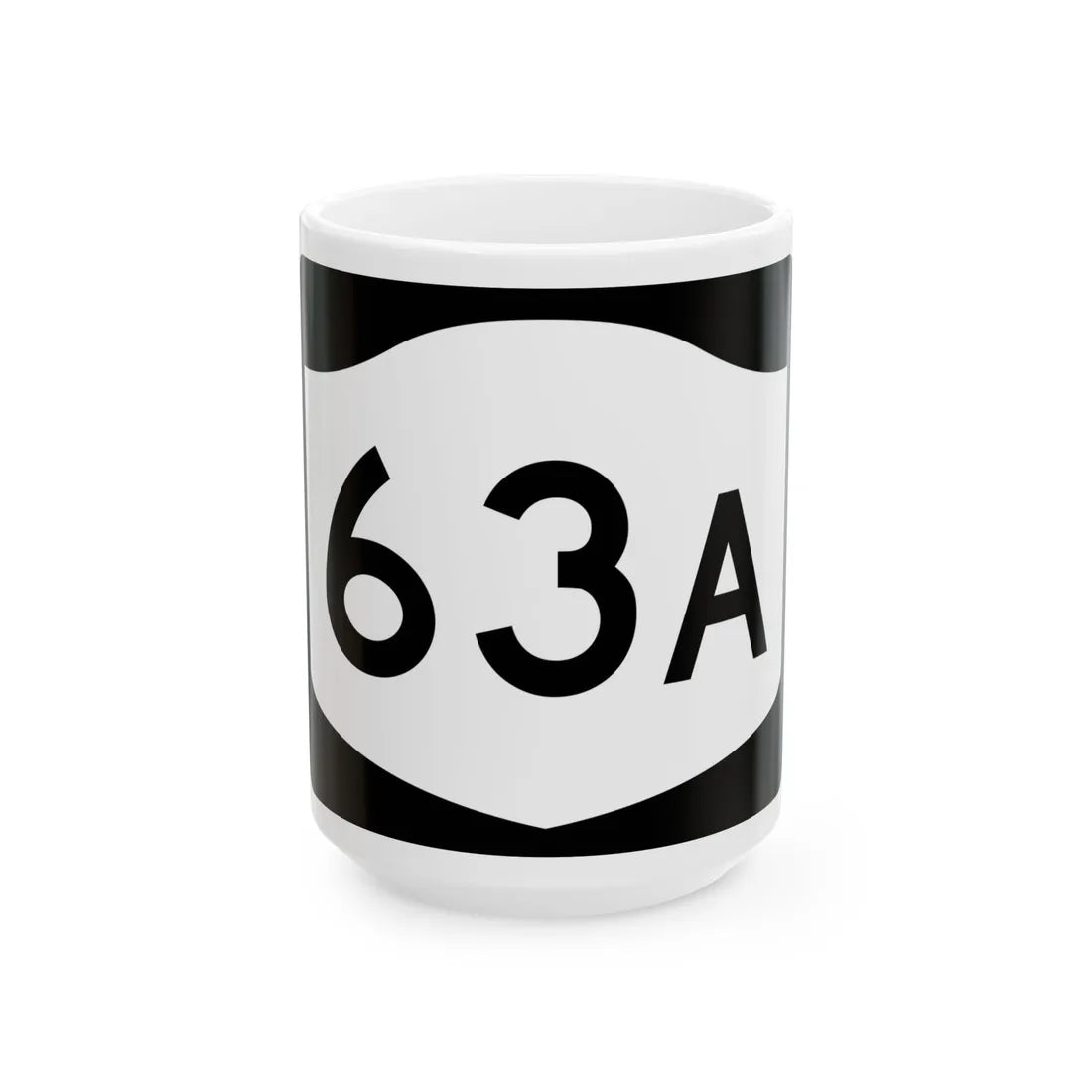 NY-63A (New York) (Road Sign) White Coffee Mug 15oz - Go Mug Yourself