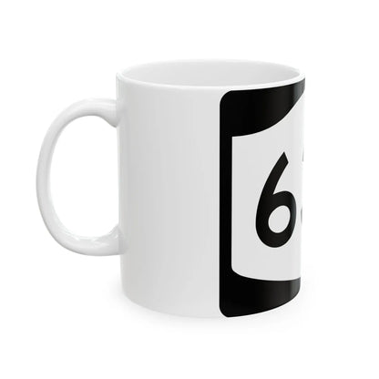 NY-63A (New York) (Road Sign) White Coffee Mug - Go Mug Yourself