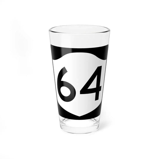 NY-64 (New York) (Road Sign) Pint Glass 16oz 16oz - Go Mug Yourself