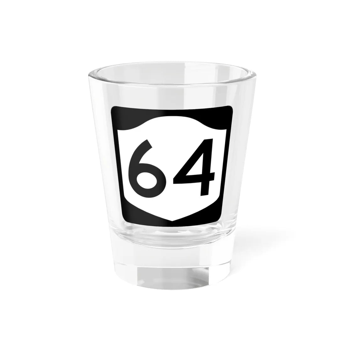 NY-64 (New York) (Road Sign) Shot Glass 1.5oz 1.5oz - Go Mug Yourself