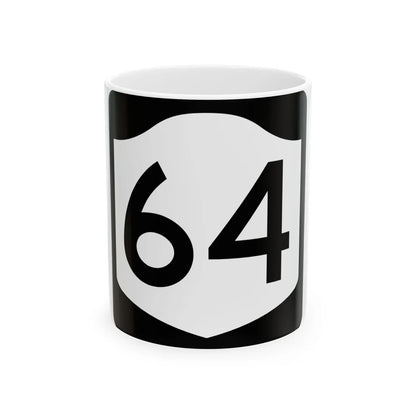 NY-64 (New York) (Road Sign) White Coffee Mug 11oz - Go Mug Yourself