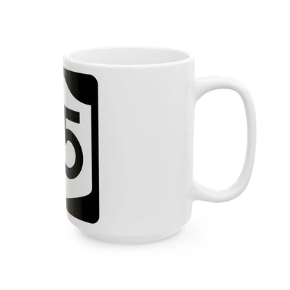 NY-65 (New York) (Road Sign) White Coffee Mug - Go Mug Yourself