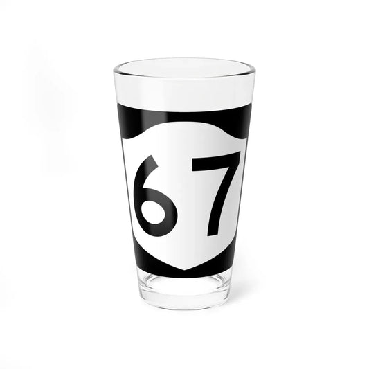 NY-67 (New York) (Road Sign) Pint Glass 16oz 16oz - Go Mug Yourself